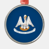 ルイジアナ州旗デザイン メタルオーナメント (正面)