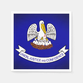 ルイジアナ州旗紙パーティーナプキンス スタンダードカクテルナプキン