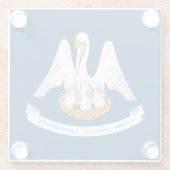 ルイジアナ州旗 ガラスコースター (裏面)