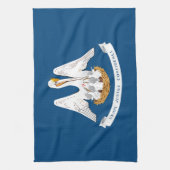 ルイジアナ州旗 キッチンタオル (縦)