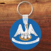 ルイジアナ州旗 キーホルダー (正面)