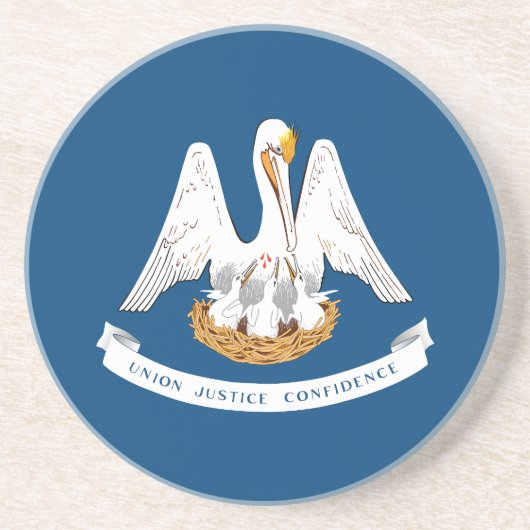 ルイジアナ州旗 コースター (正面)