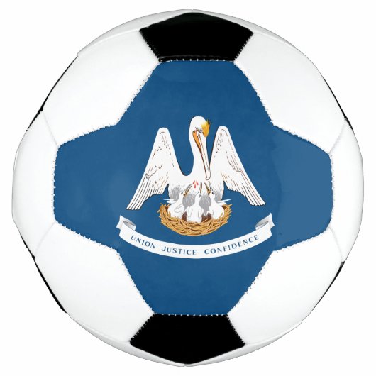 ルイジアナ州旗 サッカーボール (正面)