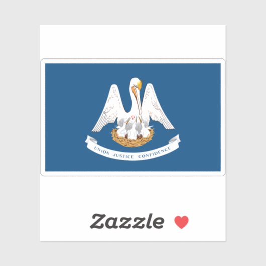 ルイジアナ州旗 シール (シート)