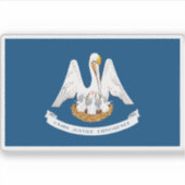 ルイジアナ州旗 シール (正面)