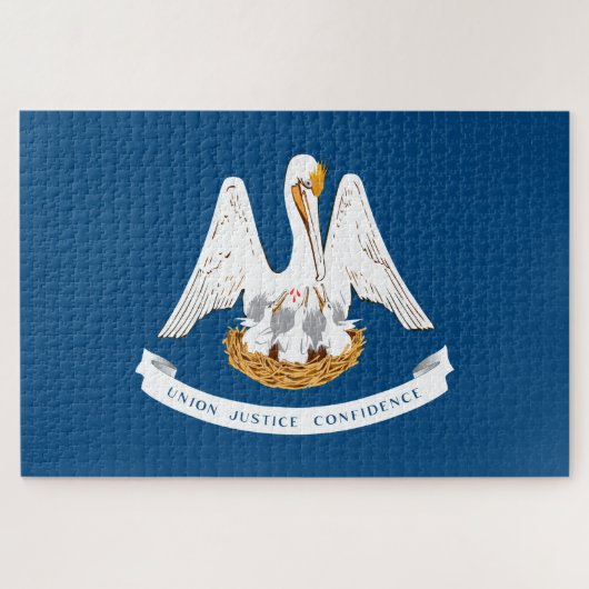 ルイジアナ州旗 ジグソーパズル (横)