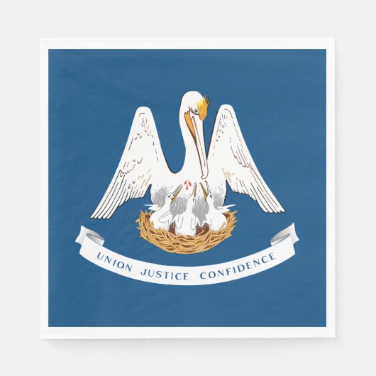 ルイジアナ州旗 スタンダードランチョンナプキン (正面)