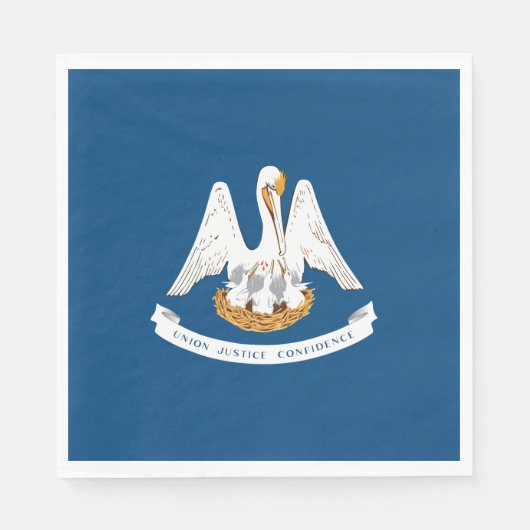 ルイジアナ州旗 スタンダードランチョンナプキン (正面)