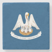 ルイジアナ州旗 ストーンコースター (正面)