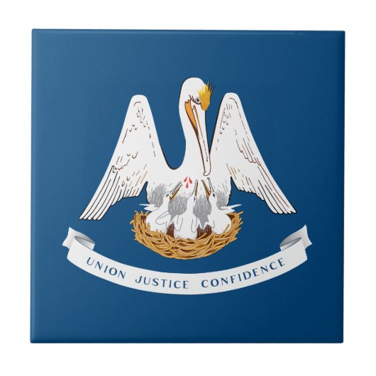 ルイジアナ州旗 タイル (正面)