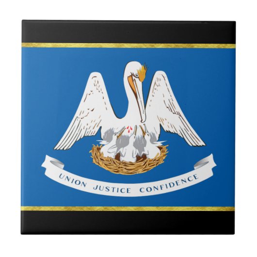 ルイジアナ州旗 タイル (正面)