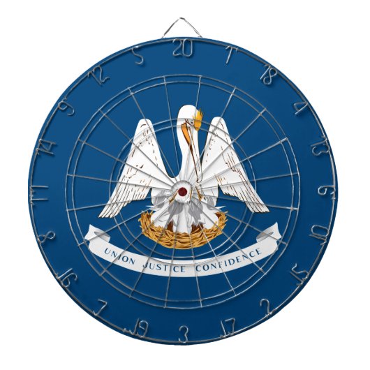 ルイジアナ州旗 ダーツボード (正面)