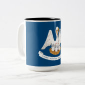 ルイジアナ州旗 ツートーンマグカップ (正面左)