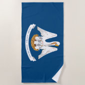 ルイジアナ州旗 ビーチタオル (正面)