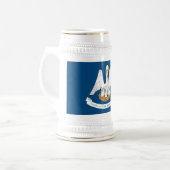 ルイジアナ州旗 ビールジョッキ (正面左)