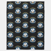 ルイジアナ州旗 フリースブランケット (正面)