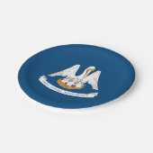 ルイジアナ州旗 ペーパープレート (アングル)