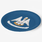 ルイジアナ州旗 ペーパープレート (アングル)