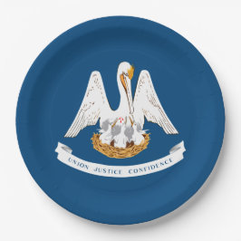 ルイジアナ州旗 ペーパープレート