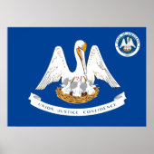 ルイジアナ州旗 ポスター (正面)