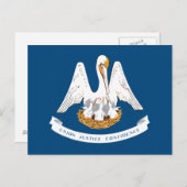 ルイジアナ州旗 ポストカード (正面/裏面)