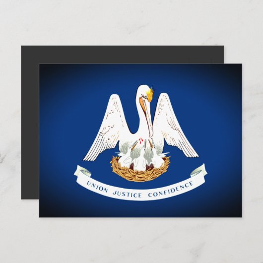 ルイジアナ州旗 ポストカード (正面/裏面)