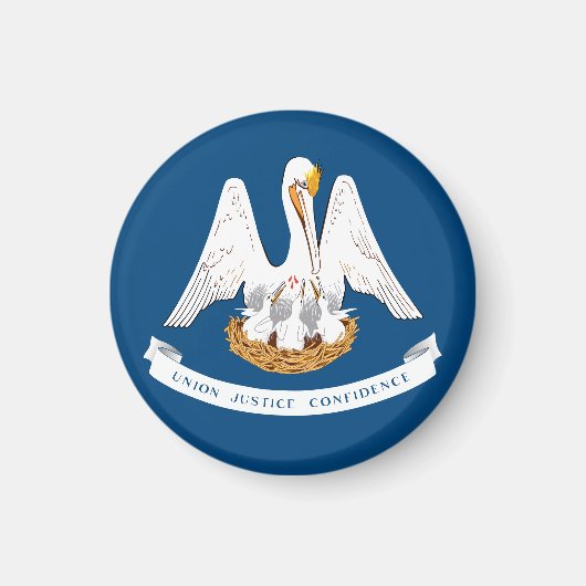 ルイジアナ州旗 マグネット (正面)