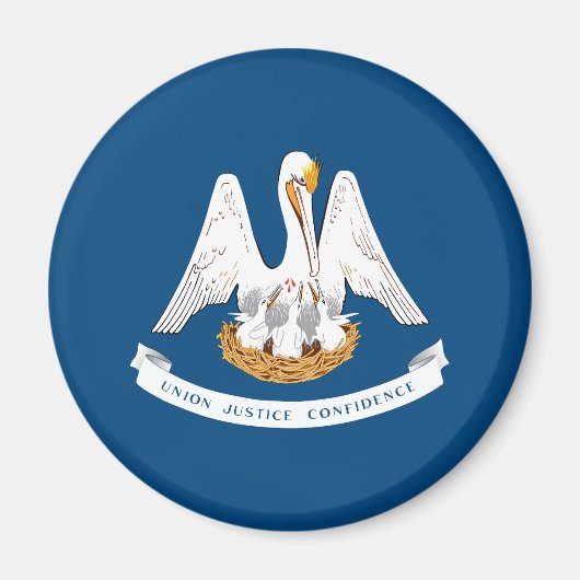 ルイジアナ州旗 マグネット (正面)