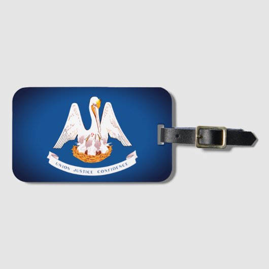 ルイジアナ州旗 ラゲッジタグ (正面横)