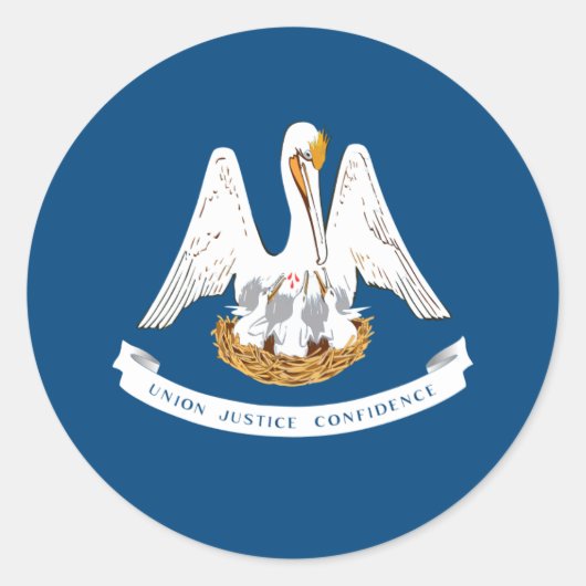 ルイジアナ州旗、ルイジアナ州旗 ラウンドシール (正面)