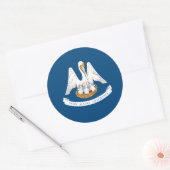 ルイジアナ州旗、ルイジアナ州旗 ラウンドシール (封筒)