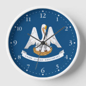 ルイジアナ州旗 壁時計 (正面)