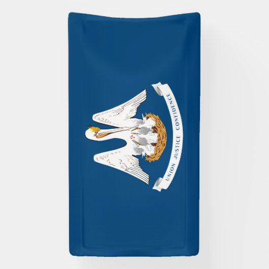 ルイジアナ州旗 横断幕 (縦)