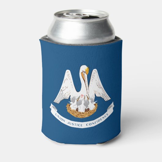 ルイジアナ州旗 缶クーラー (缶裏面)