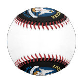 ルイジアナ州旗 野球ボール (裏面)