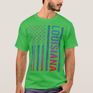 ルイジアナ州旗Tシャツ(青) Tシャツ