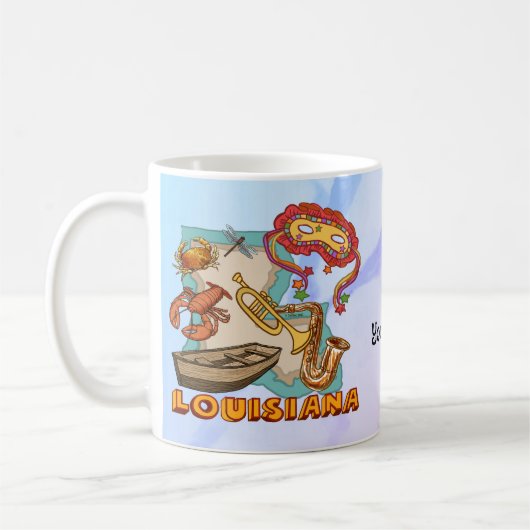 ルイジアナ州 コーヒーマグカップ (左)
