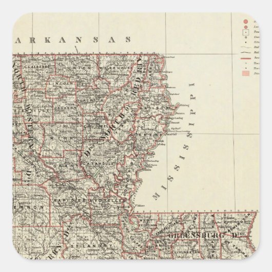 ルイジアナ州 スクエアシール (正面)