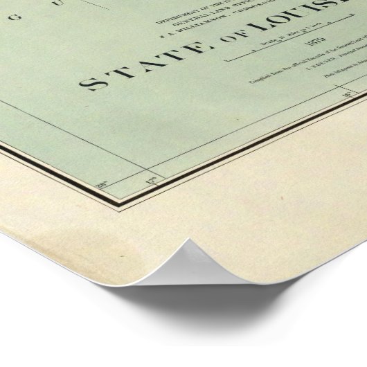 ルイジアナ州 ポスター (角)