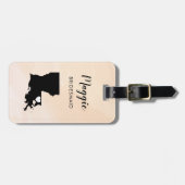 ルイジアナ州 マップ 荷物タグ ウェディングパーティー歓迎 ラゲッジタグ (正面横)