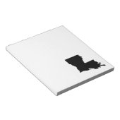 ルイジアナ州（モノクロ） ノートパッド (アングル)