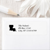 ルイジアナ州(モノクロ) ラベル (インサイチュ)