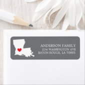 ルイジアナ州 |移動差出人住所ラベル ラベル (インサイチュ)