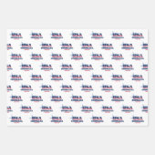 ルイジアナ州、50州、リバティベル ラッピングペーパーシート (正面)