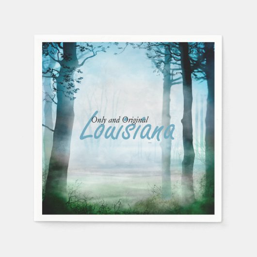 ルイジアナ州(TEE) スタンダードカクテルナプキン (正面)