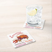 ルイジアナ料理 スクエアペーパーコースター (インサイチュ)