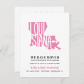 ルイジアナ新しい住所ニューホームを移動 ポストカード (正面/裏面)