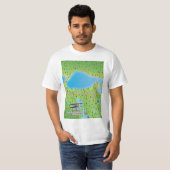 ルイジアナ湖の地図 Tシャツ (正面フル)