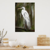 ルイジアナ湿地クレーン ポスター (キッチン)