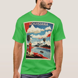 ルイジアナ米国アメリカ観光ヴィンテージ Tシャツ